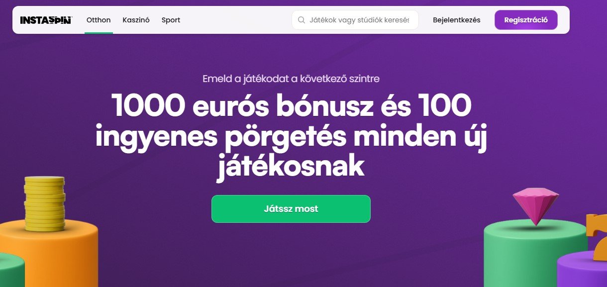 Instaspin – Modern slotok Megaways és Bonus Buy fókuszban